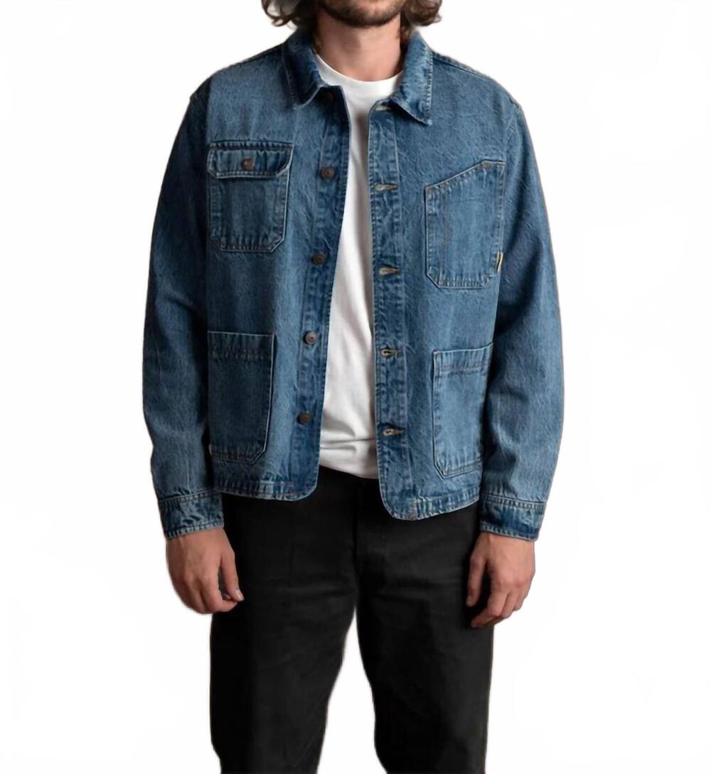 NEW IRON & RESIN kettle denim jacket in blue
